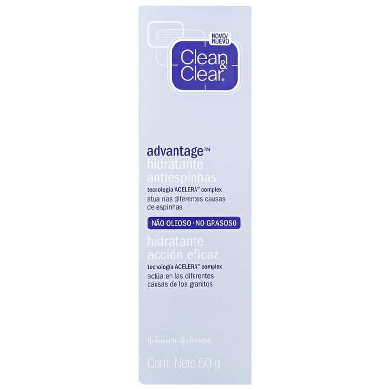Clean & Clear Advantage Hidratante Antiespinhas - Hidratante Facial 50g