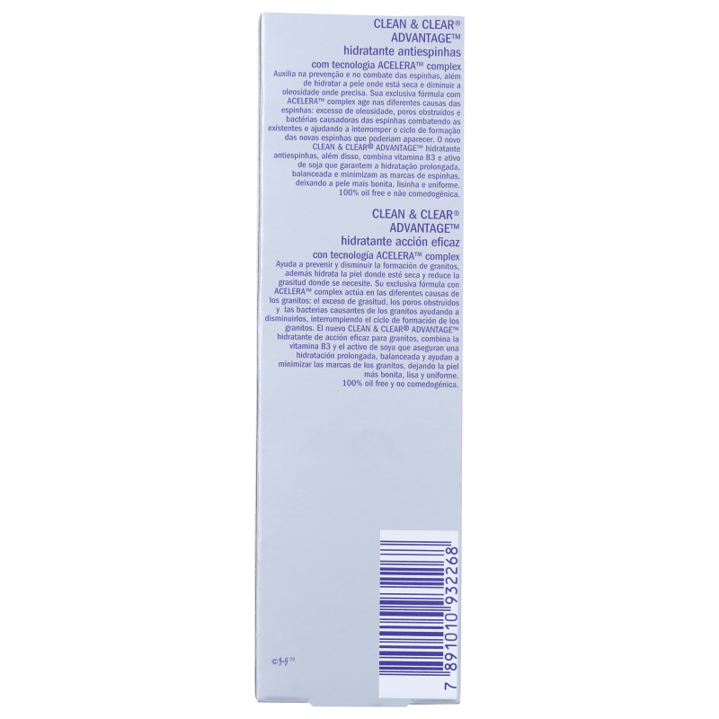Clean & Clear Advantage - Hidratante Facial 50g