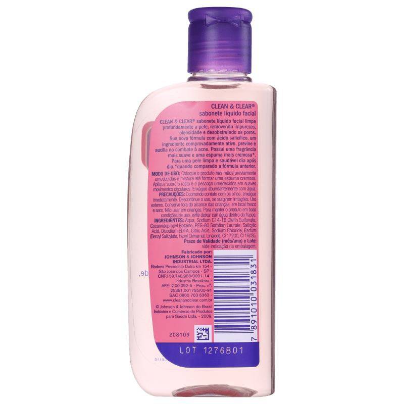 Clean & Clear Não Oleoso - Sabonete Líquido Facial 200ml