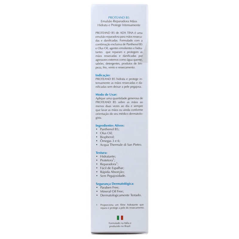 Ada Tina Proteand B5 - Hidratante para as Mãos 50ml