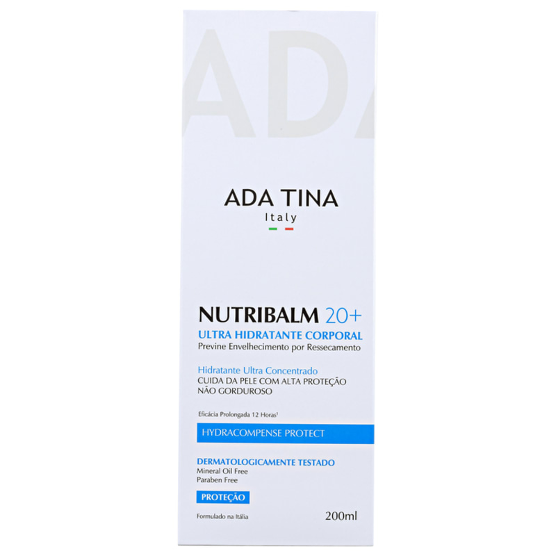 Ada Tina Nutribalm 20+ - Hidratante Corporal Anti-Idade 200ml