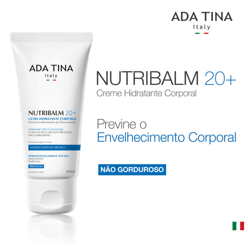 Ada Tina Nutribalm 20+ - Hidratante Corporal Anti-Idade 200ml