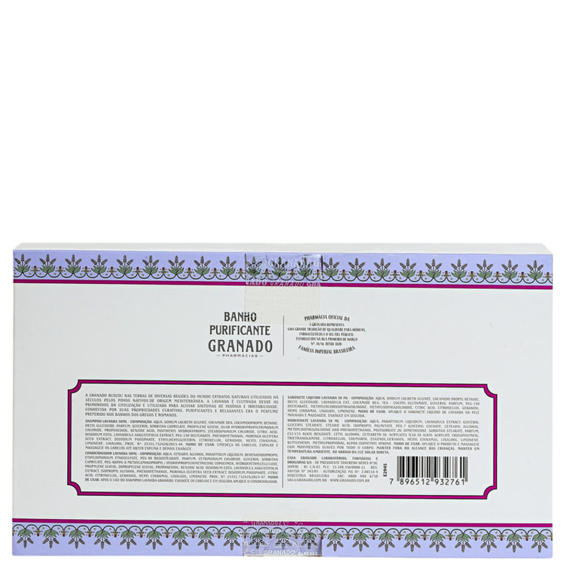 Kit Banho Granado Terrapeutics Lavanda (4 produtos)