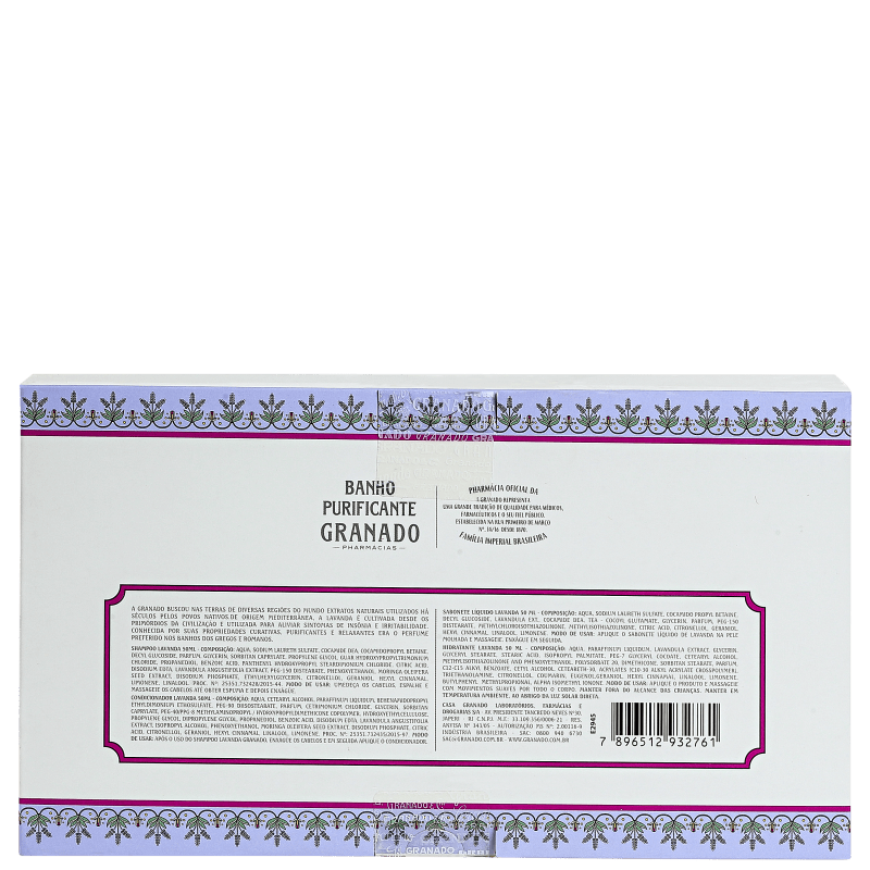 Kit Banho Granado Terrapeutics Lavanda (4 produtos)