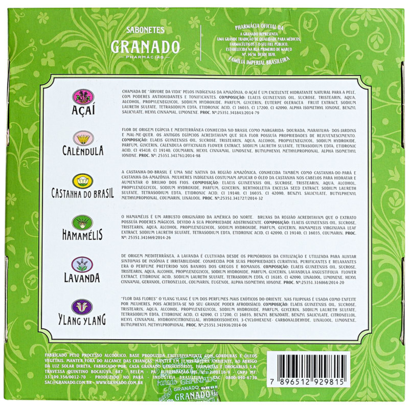 Kit Granado Terrapeutics Mix - Sabonetes em Barra 6x90g