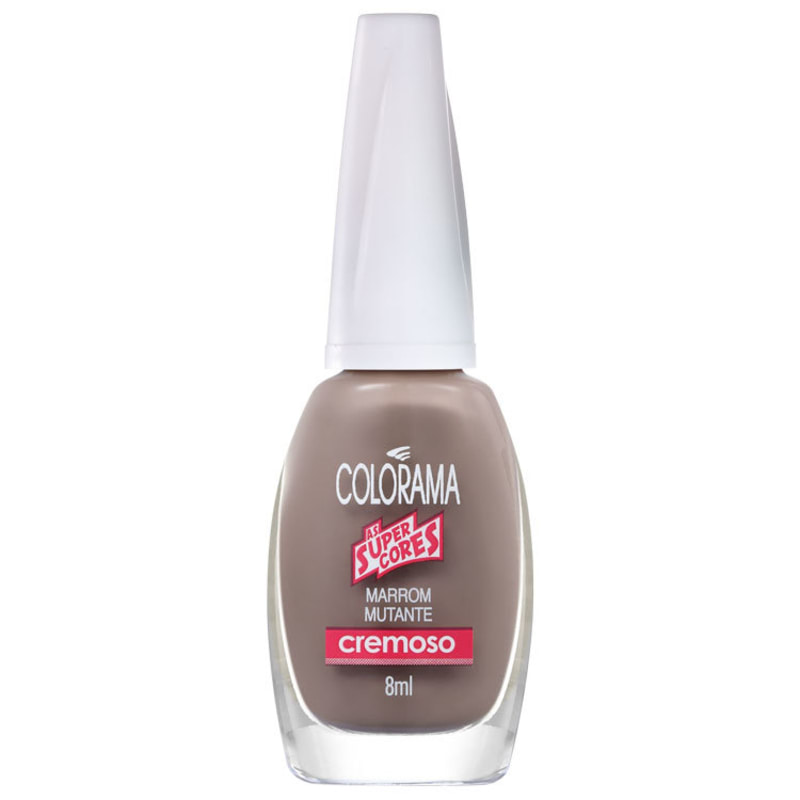 Colorama As Super Cores Marrom Mutante - Esmalte Cremoso 8ml