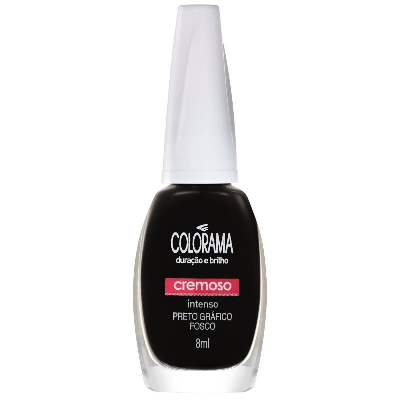 Colorama Forma em Cor Preto Gráfico Fosco - Esmalte 8ml