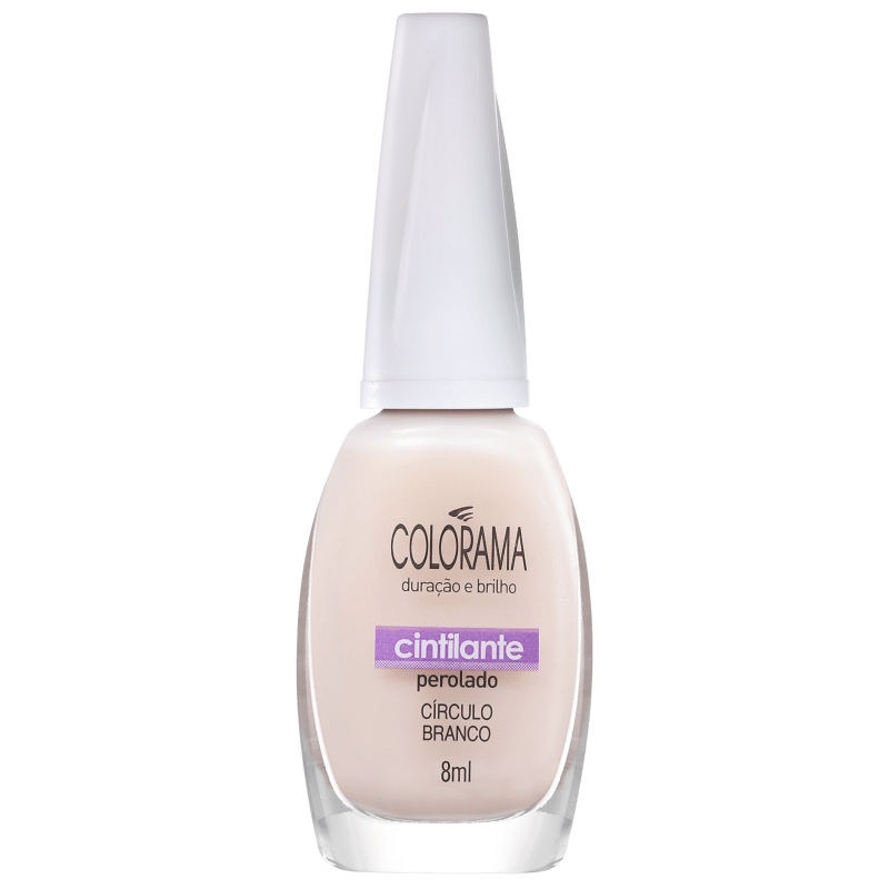 Colorama Forma em Cor Círculo Branco - Esmalte Transparente 8ml