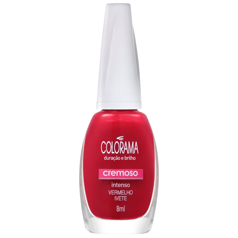 Colorama Verniz & Cor Vermelho Ivete - Esmalte Cremoso 8ml