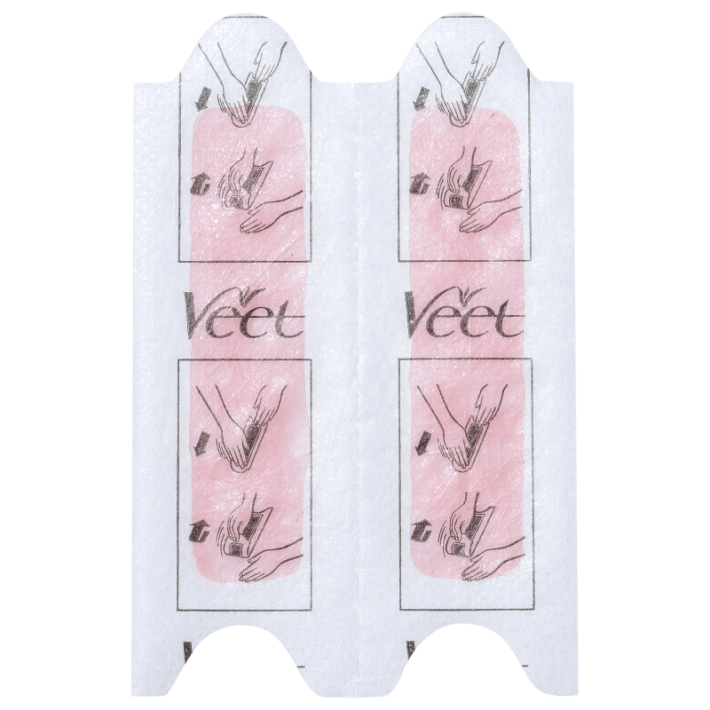 Veet Peles Normais e Secas - Folhas de Cera Facial (12 unidades)
