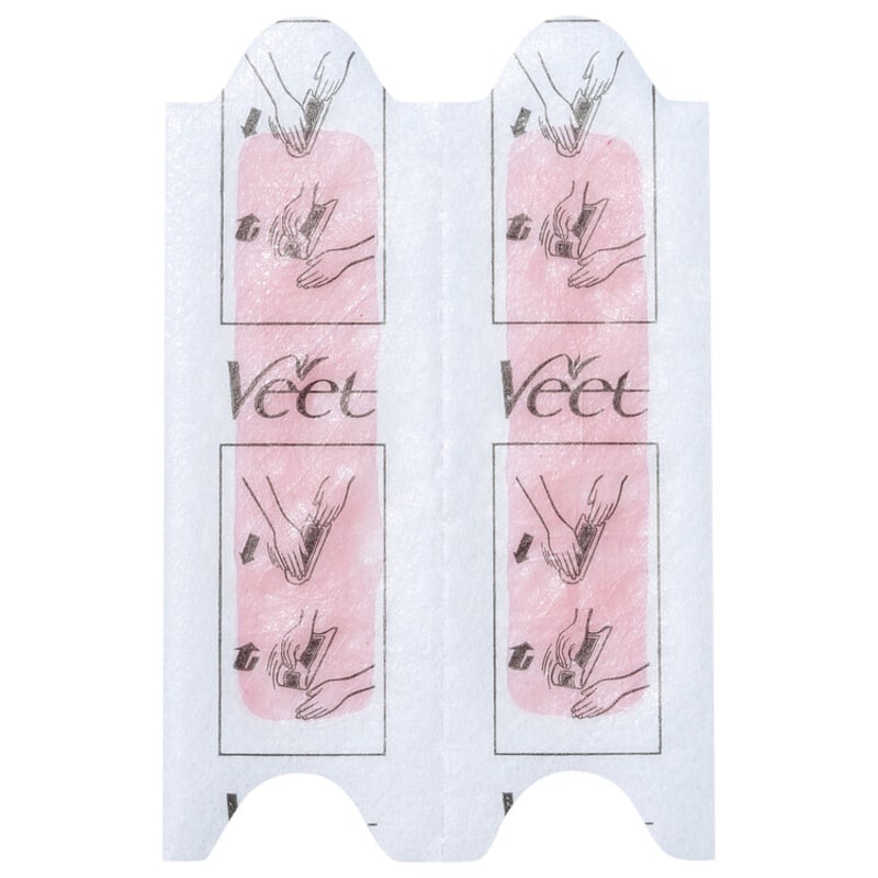 Veet Peles Normais e Secas - Folhas de Cera Facial (12 unidades)