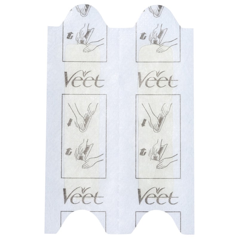 Veet Peles Delicadas - Folhas de Cera Facial (12 unidades)