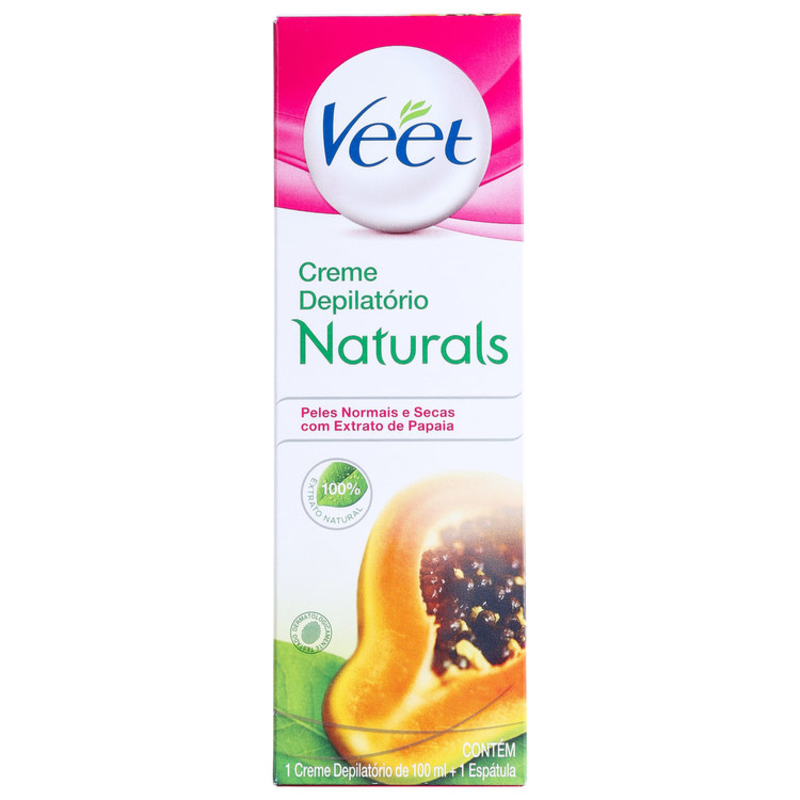 Veet Naturals Papaia - Creme Depilatório 100ml