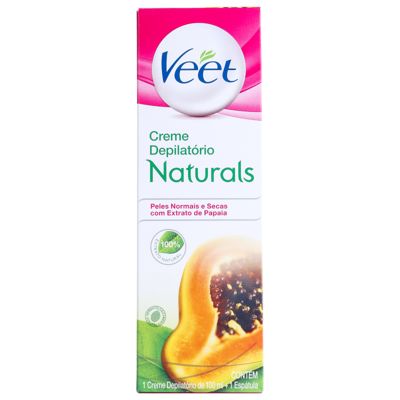 Veet Naturals Papaia - Creme Depilatório 100ml