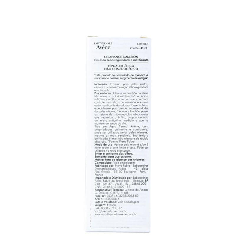 Avène Cleanance - Loção Hidratante Facial 40ml