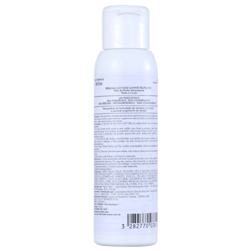 Avène XeraCalm A.D Lipid Replenishing - Óleo Limpeza Facial 100ml