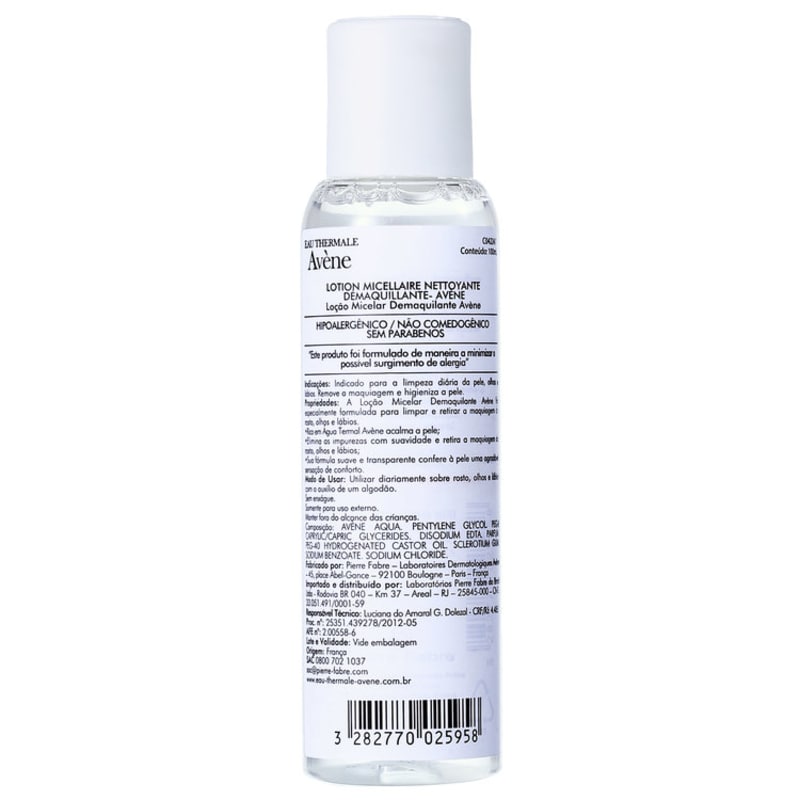 Avène Lotion Micellaire - Água Demaquilante 100ml