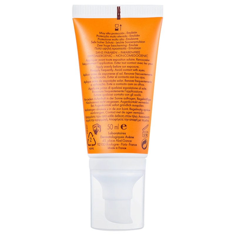 Avène Toque Seco FPS 50 - Protetor Solar Facial em Emulsão 50ml