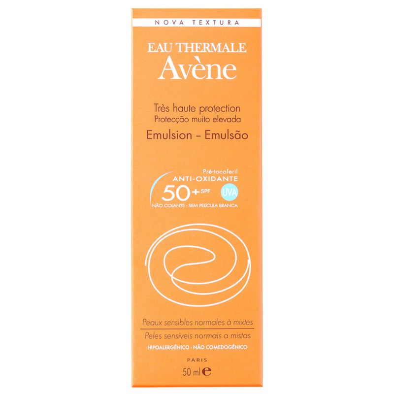 Avène Toque Seco FPS 50 - Protetor Solar Facial em Emulsão 50ml