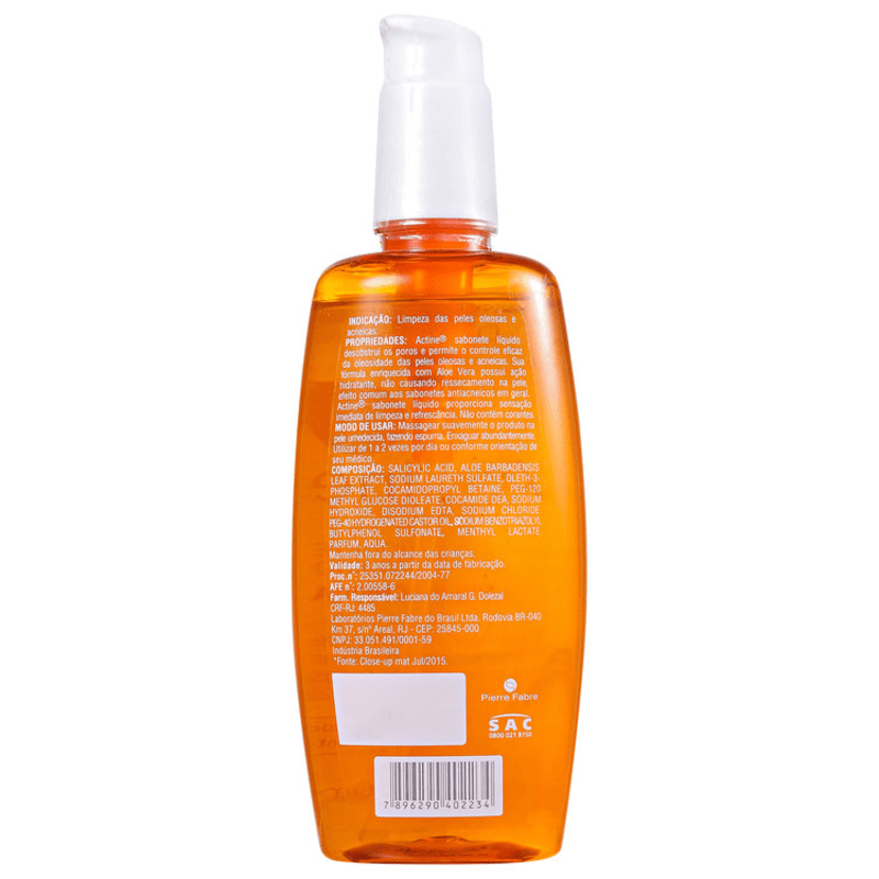 Darrow Actine Pele Acneica - Sabonete Líquido Facial 240ml