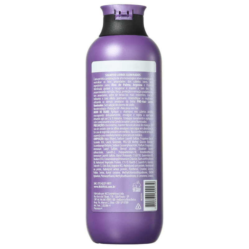 Nick & Vick PRO-Hair Revitalização Intensa Cabelo Loiro - Shampoo 250ml