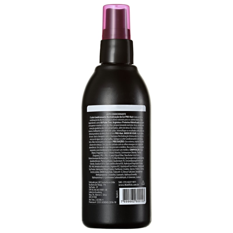 Nick & Vick PRO-Hair Revitalização Intensa Cabelo Loiro - Leite Condicionante 150ml