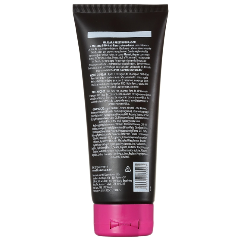 Nick & Vick PRO-Hair Reestruturador - Máscara de Tratamento 200g