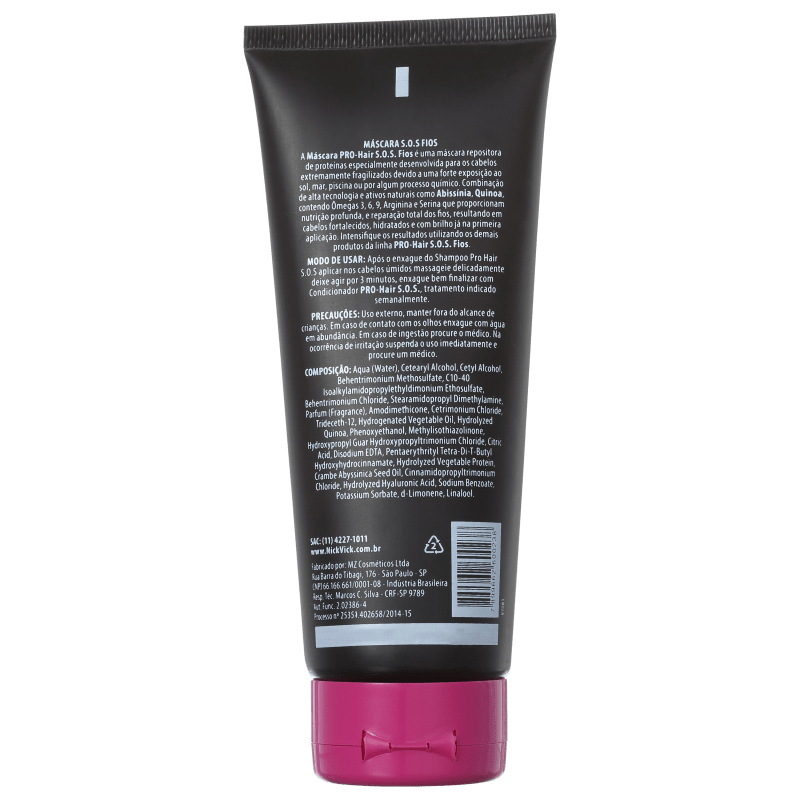Nick & Vick PRO-Hair S.O.S Fios - Máscara de Tratamento 200g