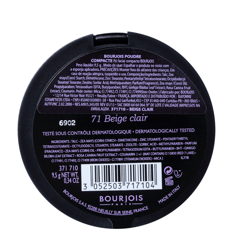 Bourjois Poudre Compacte Beige Claie - Pó Compacto Matte 9,6g