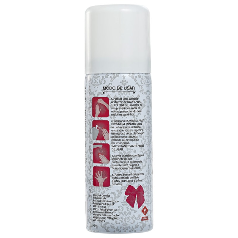Diva Cosmetics Nadia - Esmalte em Spray Metálico 50ml
