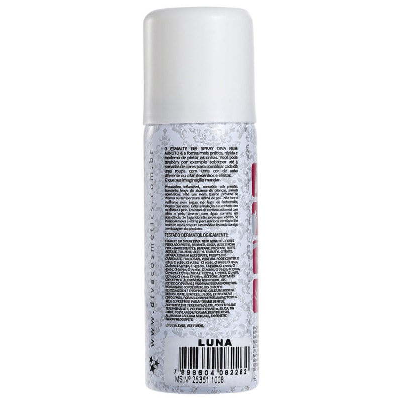 Diva Cosmetics Luna - Esmalte em Spray Metálico 50ml