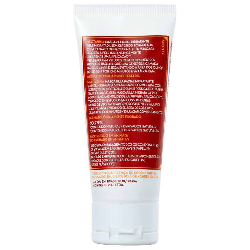 Korres Nectarine - Máscara Hidratante 30g