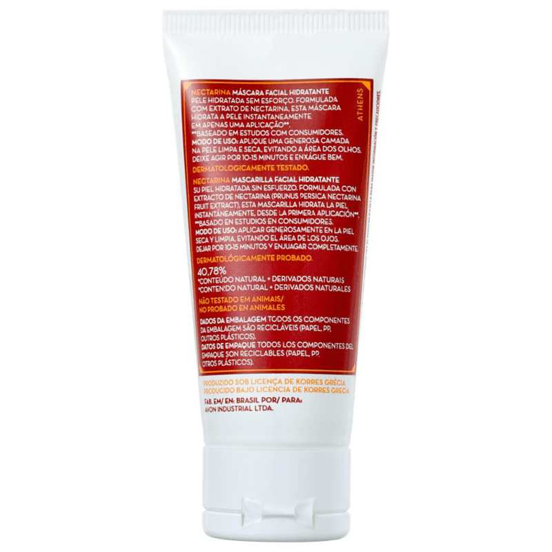 Korres Nectarine - Máscara Facial Hidratante 30g