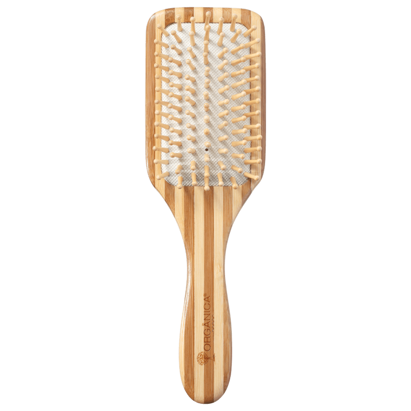 Orgânica Bambu Quadrada - Escova de Cabelo