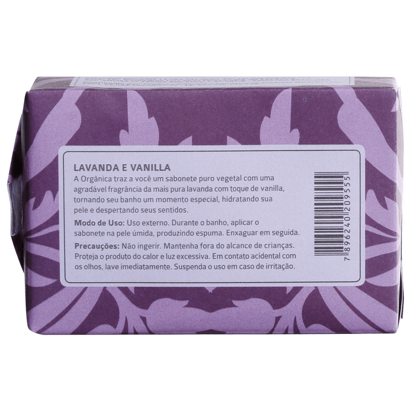Orgânica Puro Vegetal Lavanda & Vanilla - Sabonete em Barra 90g