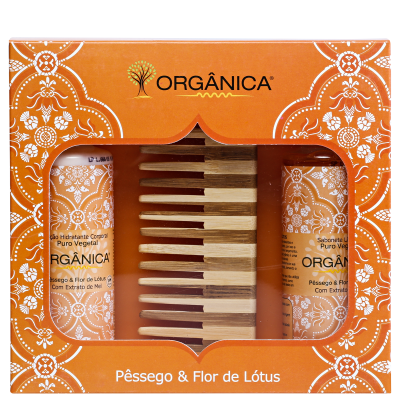 Kit Orgânica Set Pêssego e Flor de Lótus (3 produtos)