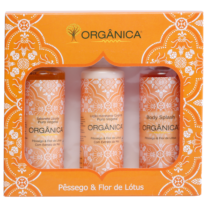 Kit Orgânica Tri Set Pêssego e Flor de Lótus (3 produtos)