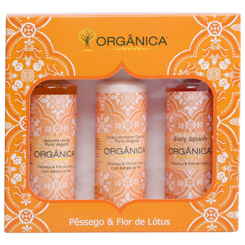 Kit Orgânica Tri Set Pêssego e Flor de Lótus (3 produtos)