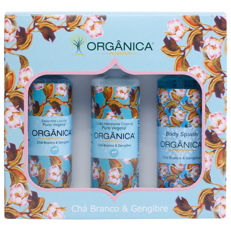 Kit Orgânica Tri Set Chá Branco e Gengibre (3 produtos)