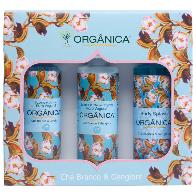 Kit Orgânica Tri Set Chá Branco e Gengibre (3 produtos)