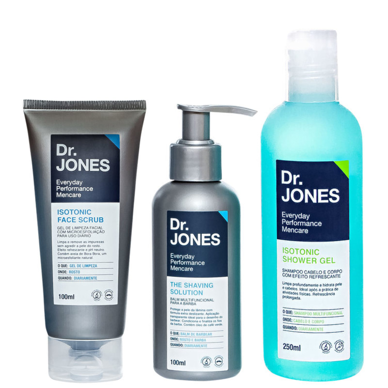 Kit Dr. Jones The Beard Box (3 produtos + Nécessaire)