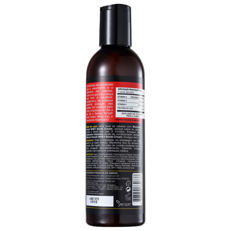 Yenzah Whey Bomb Cream - Condicionador 240ml