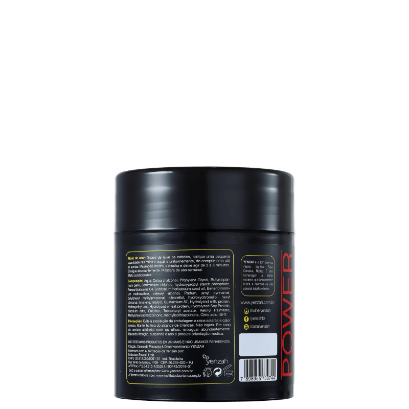 Yenzah Whey Bomb Cream - Máscara de Tratamento 480g