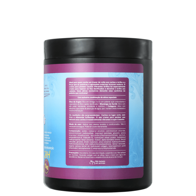 Griffus Amo Cachos Vibrantes - Ativador de Cachos 1000g