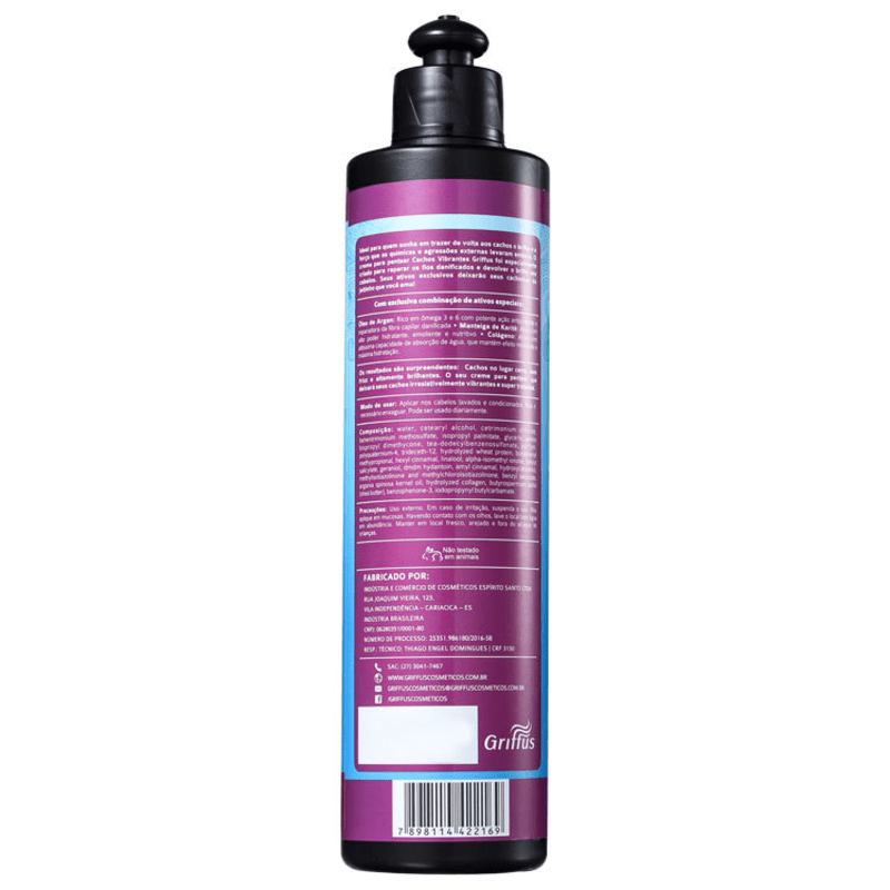 Griffus Amo Cachos Vibrantes - Ativador de Cachos 400ml