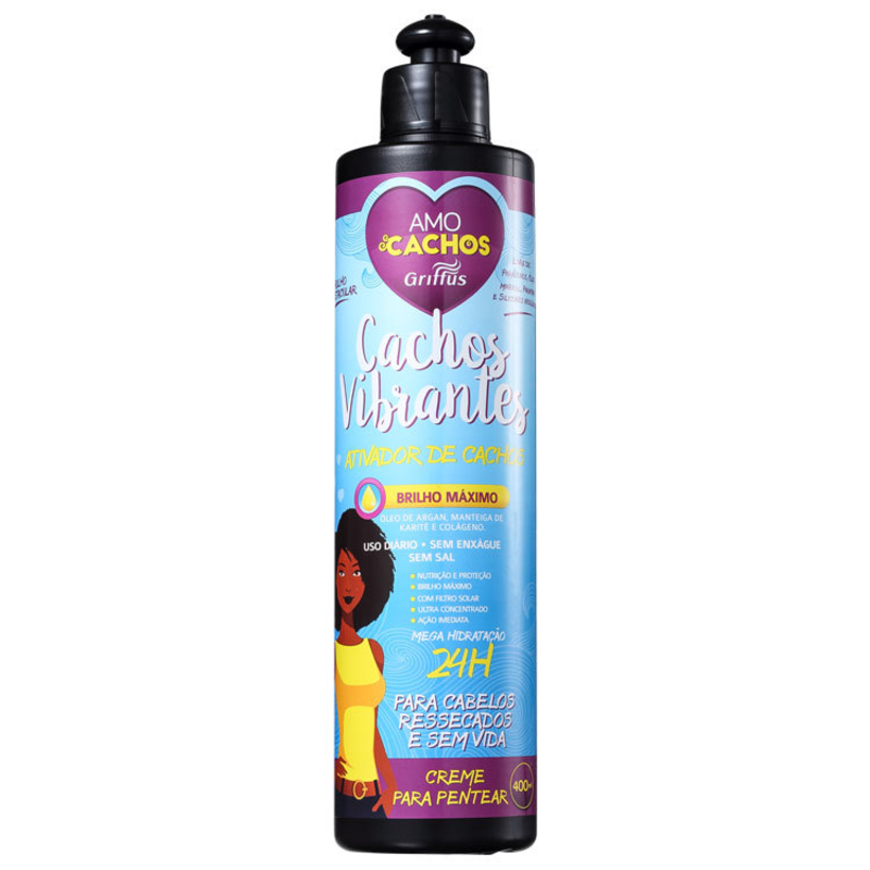Griffus Amo Cachos Vibrantes - Ativador de Cachos 400ml