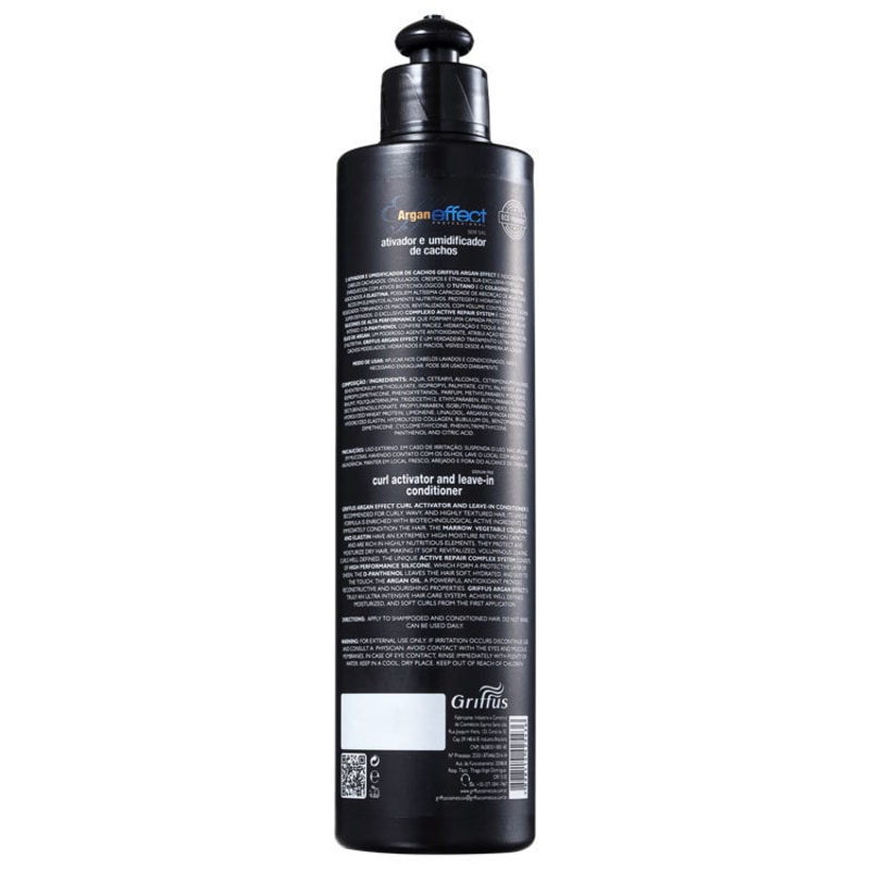 Griffus Argan Effect - Ativador e Umidificador de Cachos 400ml