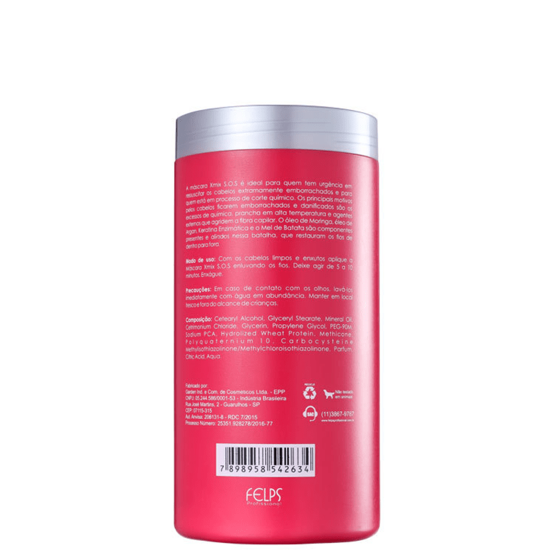 Felps Profissional Xmix SOS - Máscara 1000g