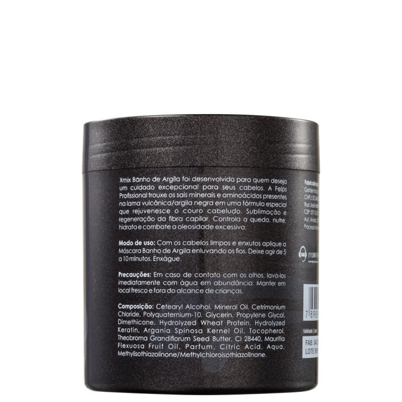 Felps Profissional Xmix Banho de Argila - Máscara 500g