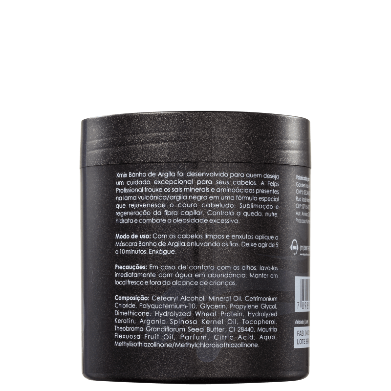 Felps Profissional Xmix Banho de Argila - Máscara 500g